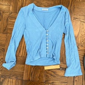 Reformation Gellar button sweater/cardigan top